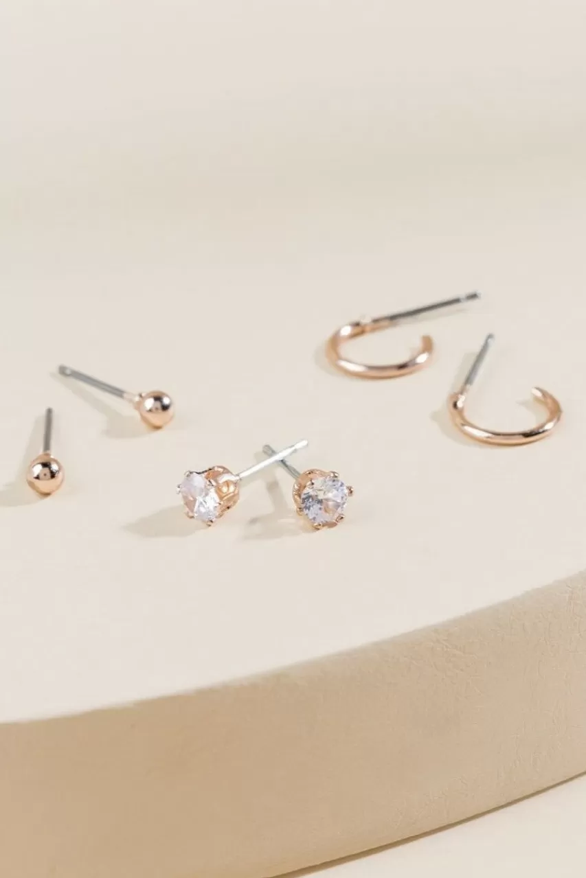 Francesca's Alexie Cz Studs Set In