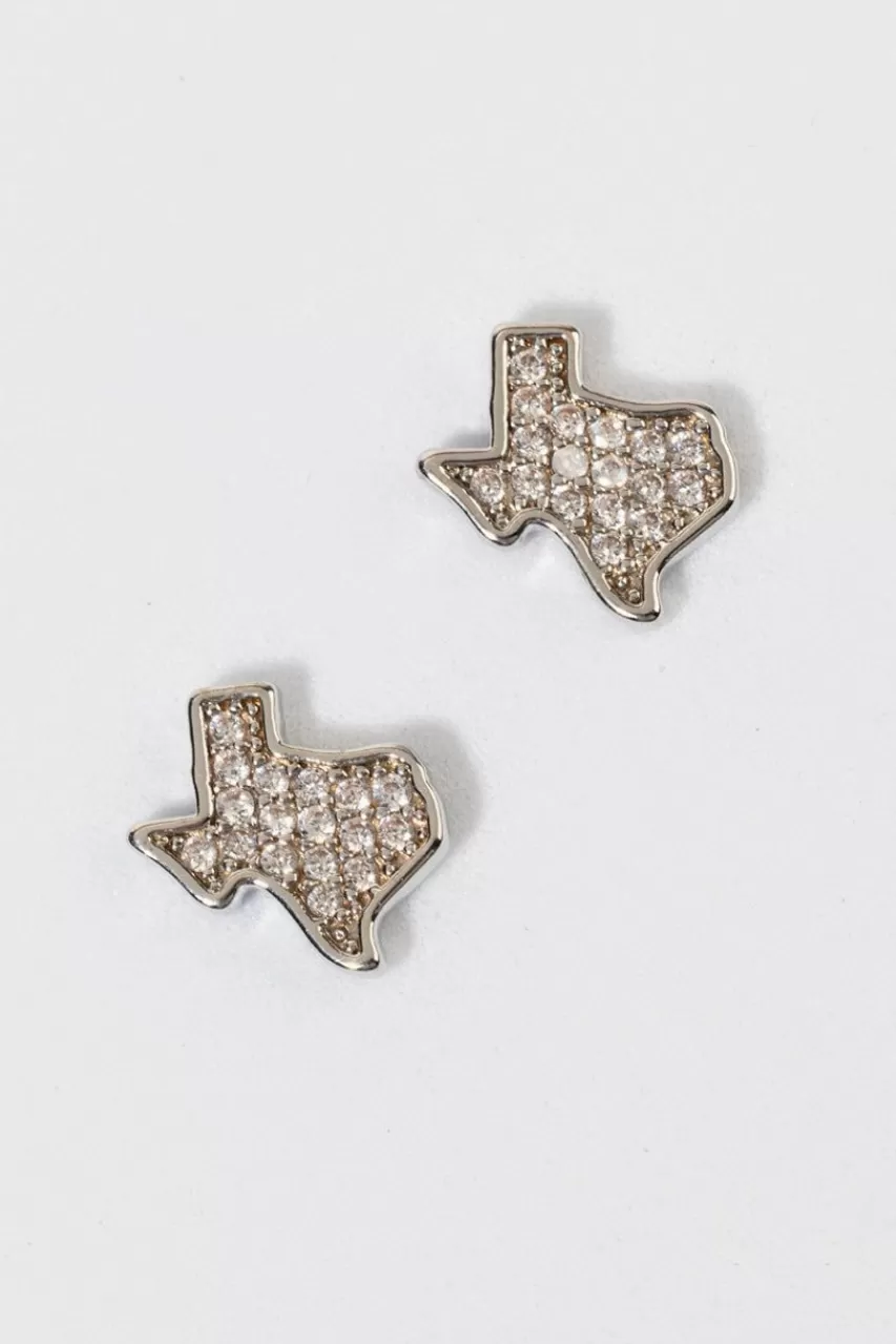 Francesca's Ann Cubic Zirconia Texas Stud Earrings