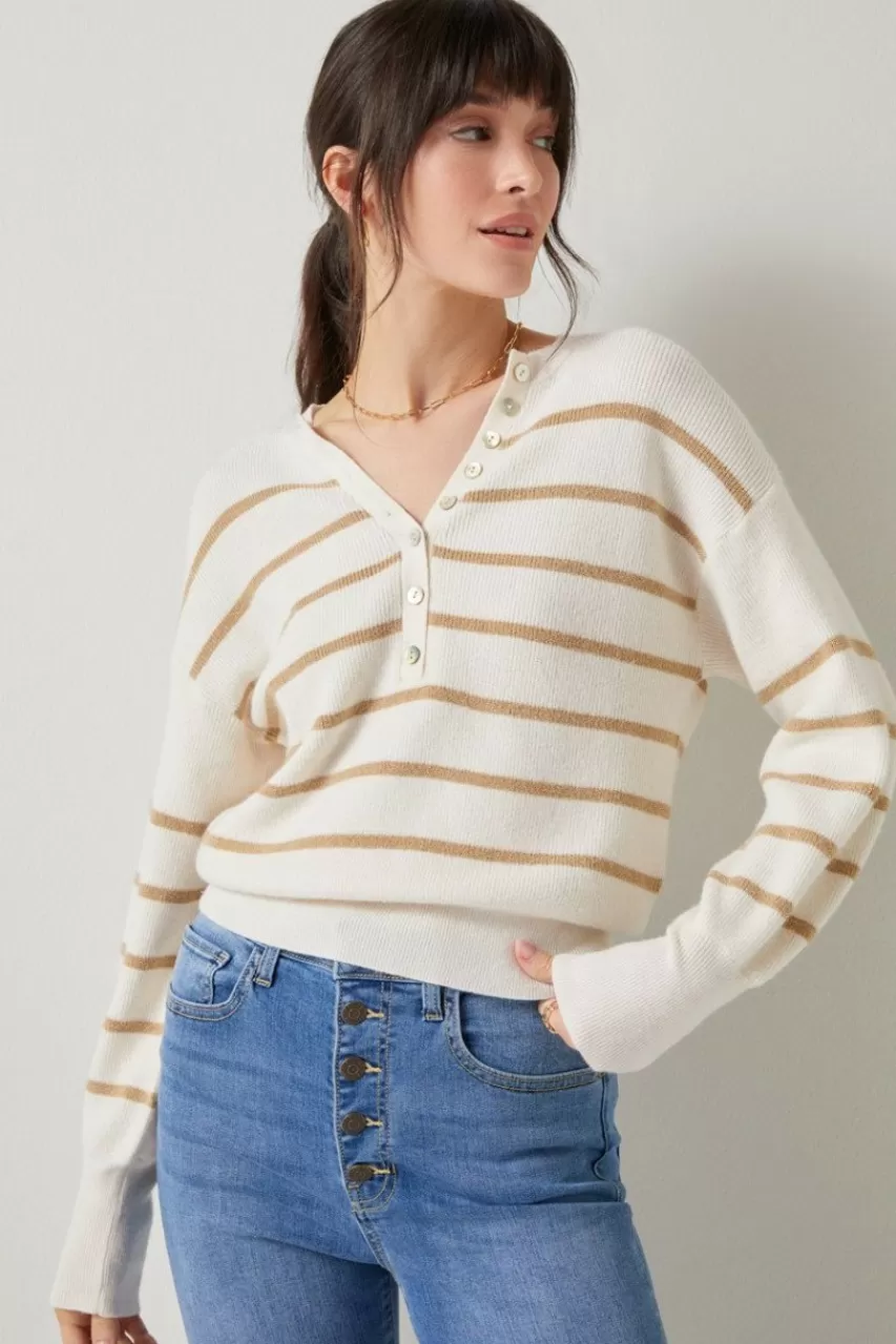 Francesca's Antonia Button Front Sweater