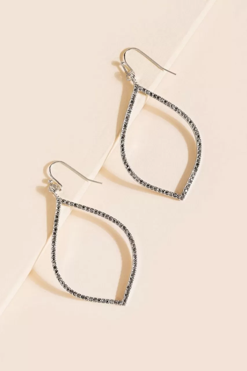 Francesca's Ariana Crystal Teardrop Earrings