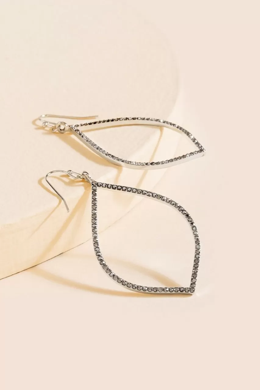 Francesca's Ariana Crystal Teardrop Earrings