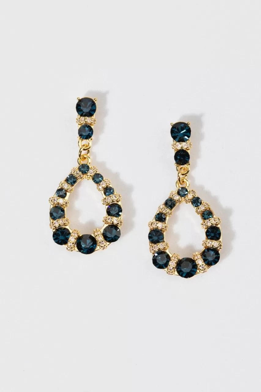 Francesca's Aubrey Crystal Drop Earrings