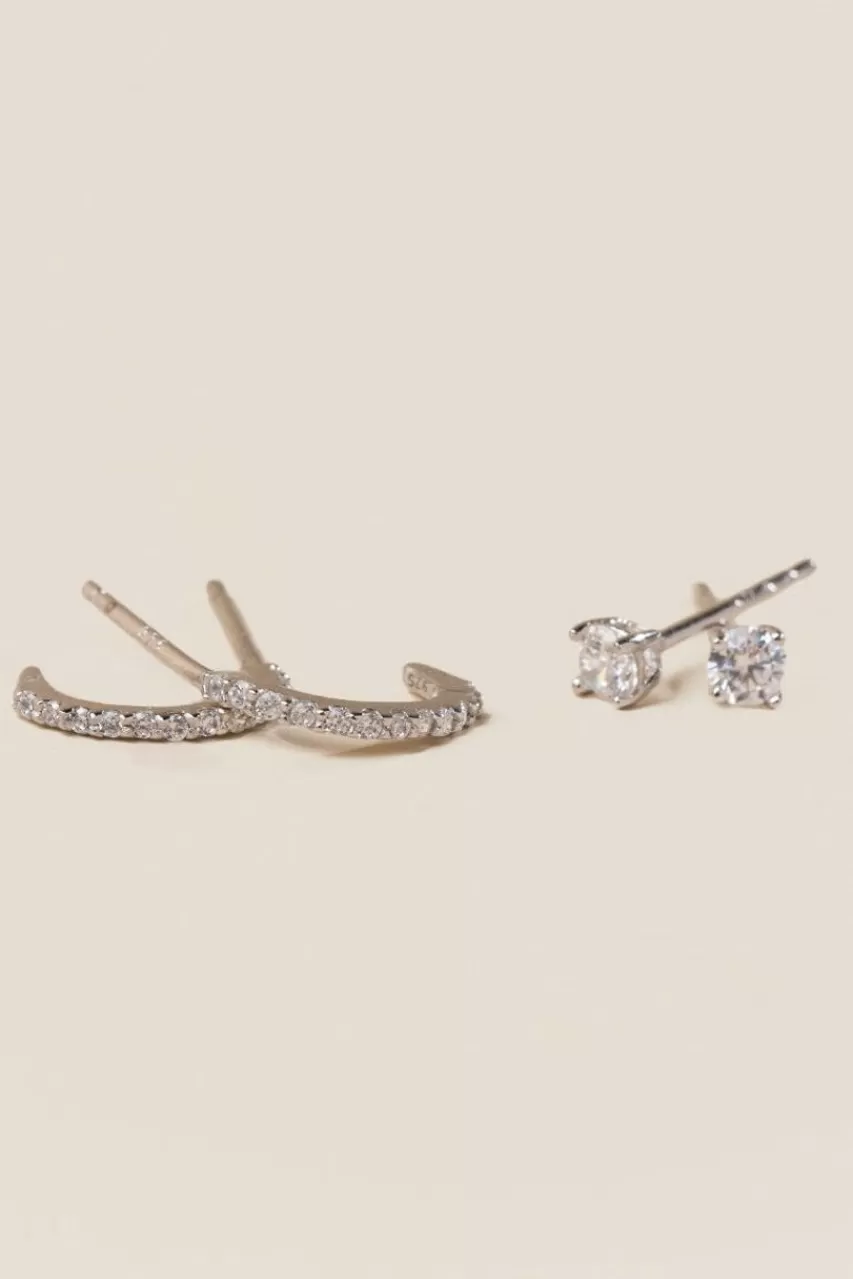 Francesca's Aurelia Cubic Zirconia Stud Set