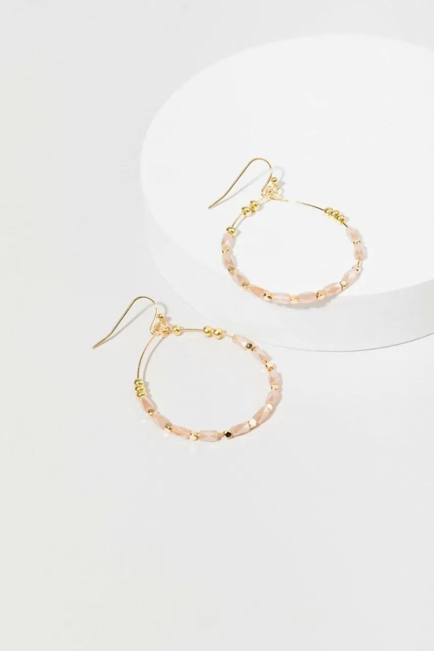 Francesca's Belinda Facet Glass Earrings