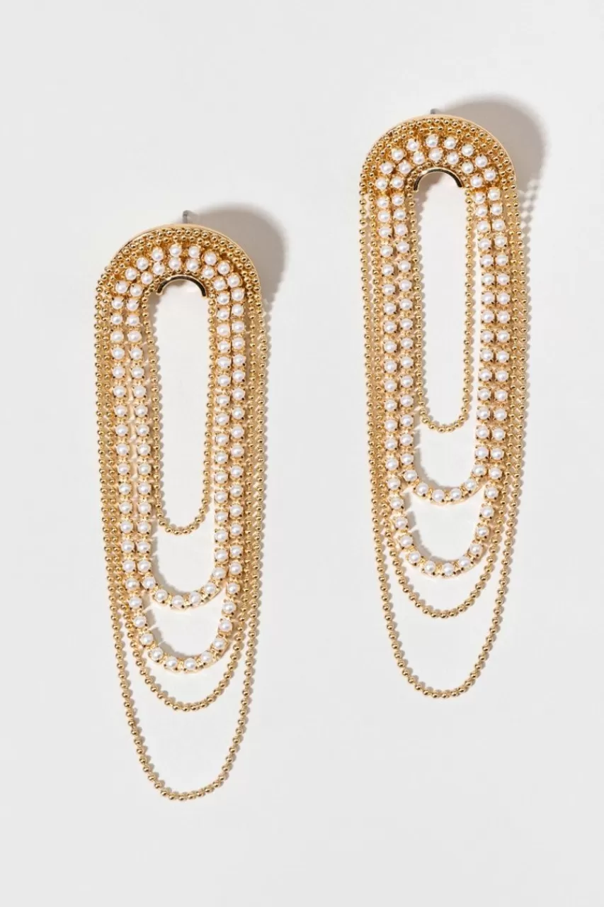 Francesca's Bethany And Bead Arch Drop Earrings