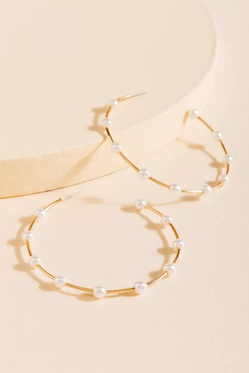 Francesca's Bianca Large Hoop Earrings