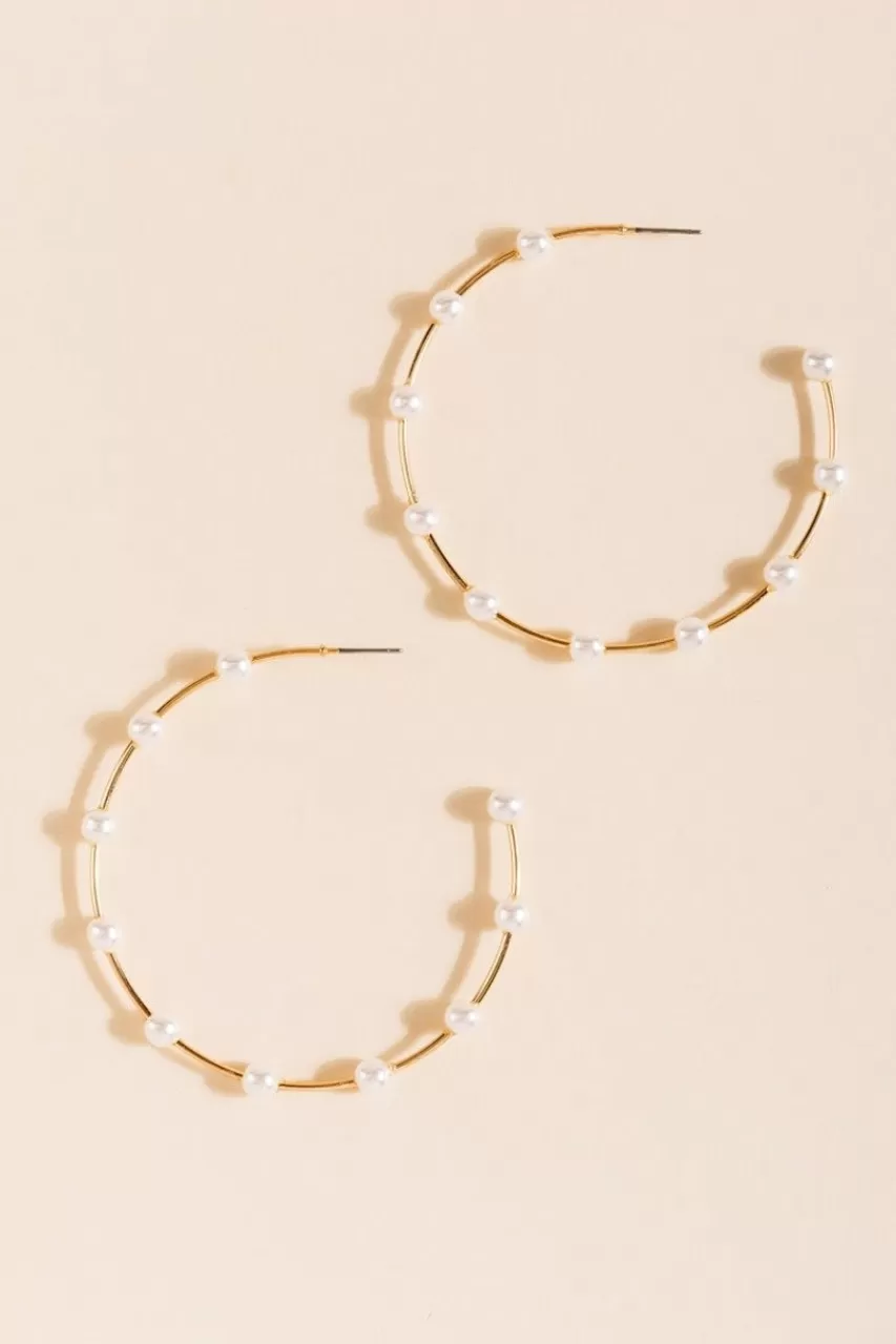 Francesca's Bianca Large Hoop Earrings