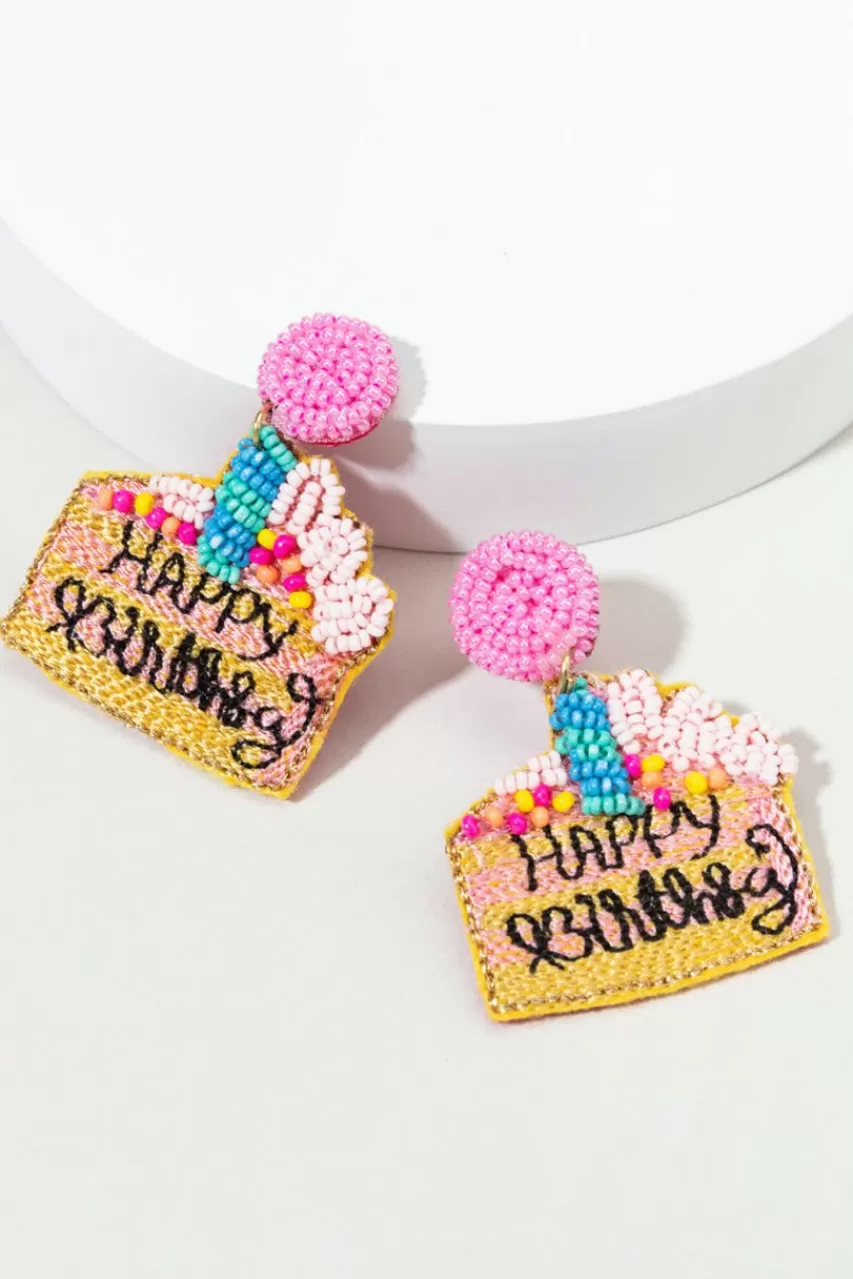 Francesca's Birthday Cake Earrings