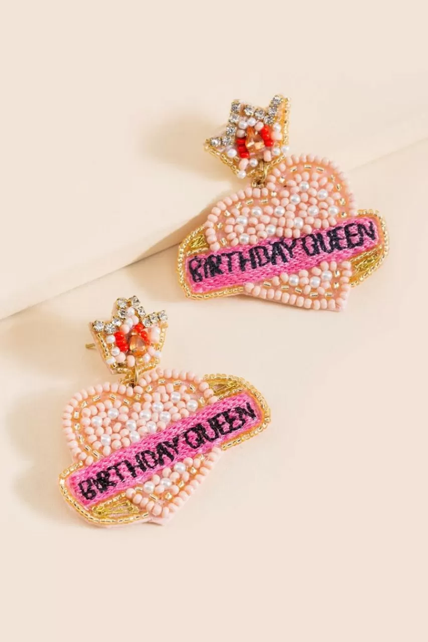 Francesca's Birthday Queen Earrings