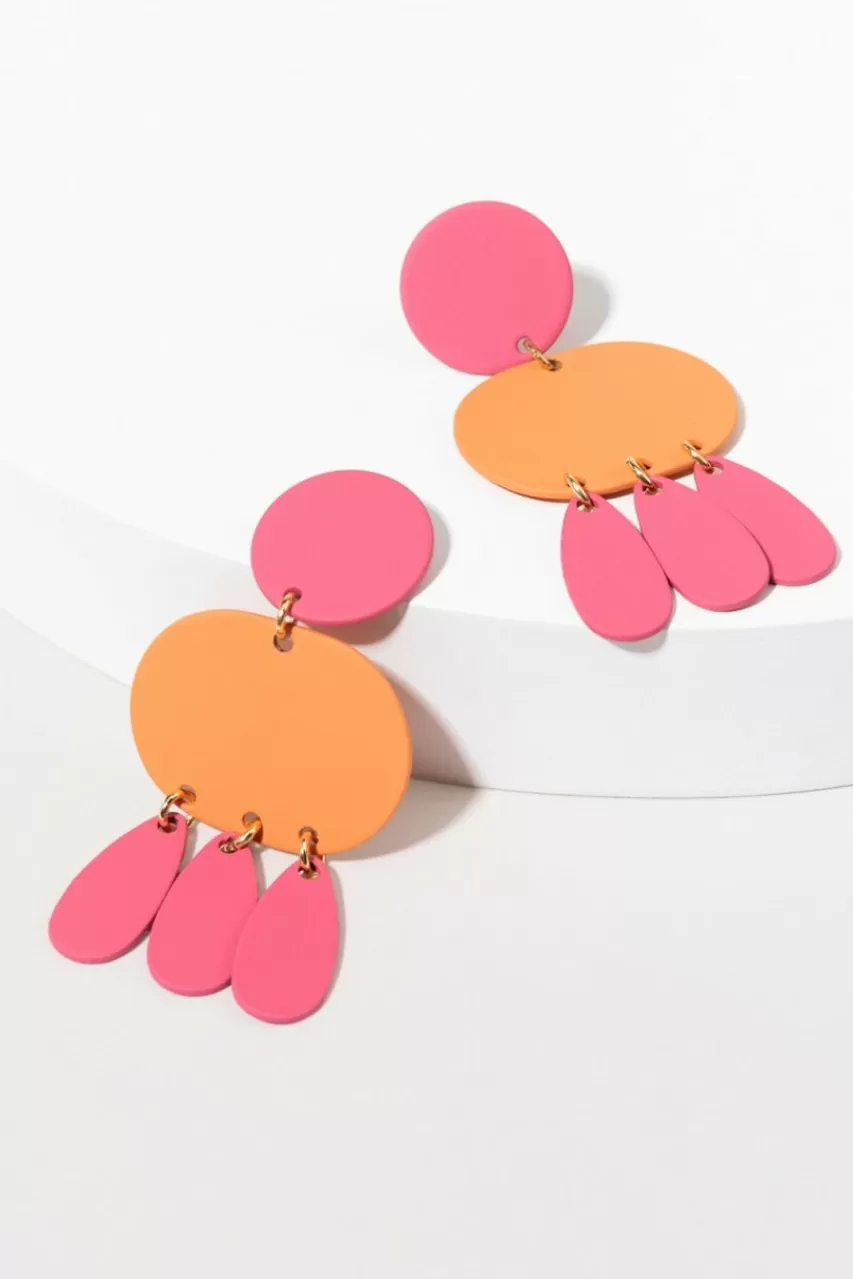 Francesca's Bobbie Epoxy Paint Earrings