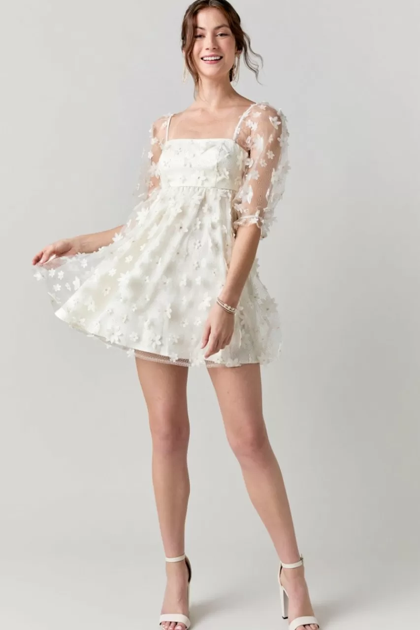 Francesca's Briella Floral Babydoll Dress