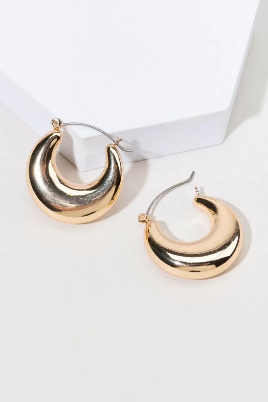 Francesca's Britt Chunky Hoop Earrings