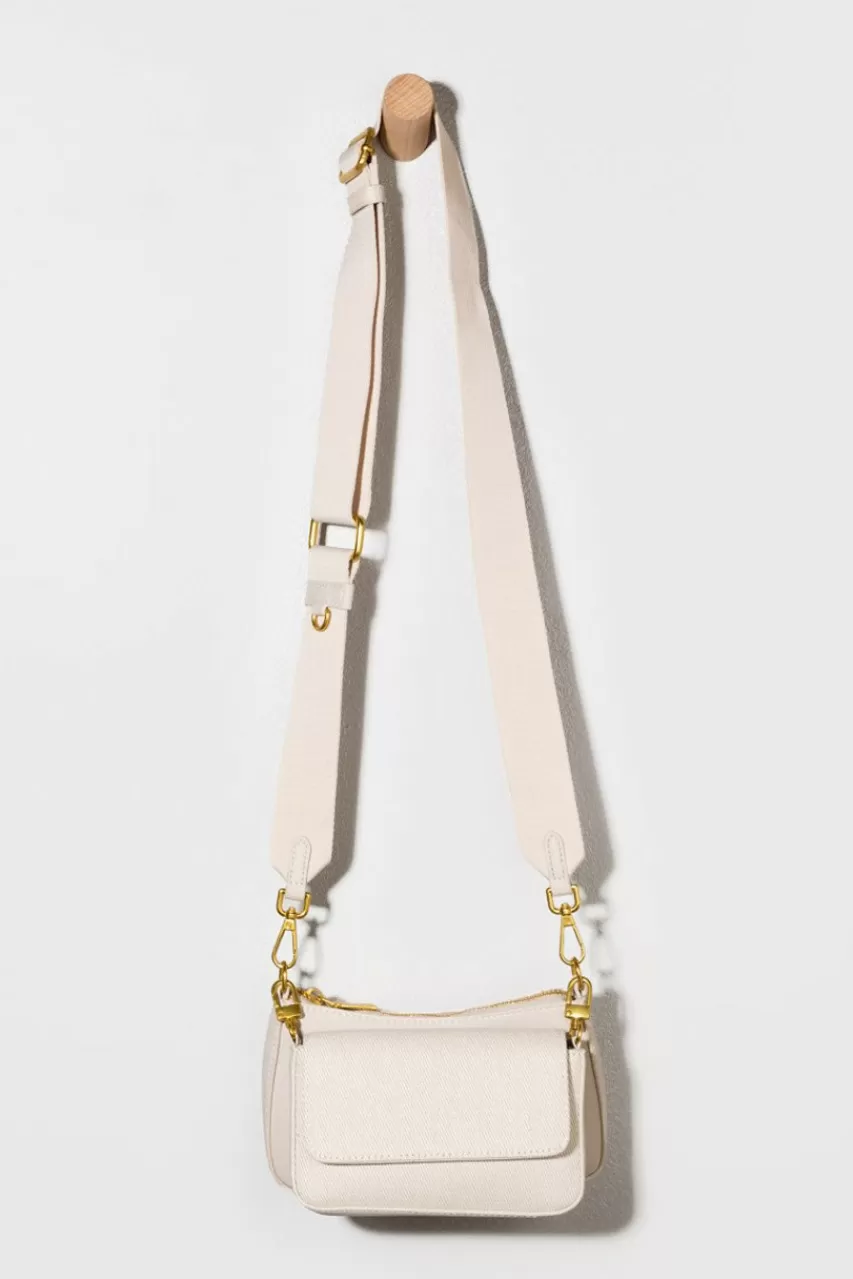 Francesca's Brooke Canvas Thick Strap Crossbody Bag