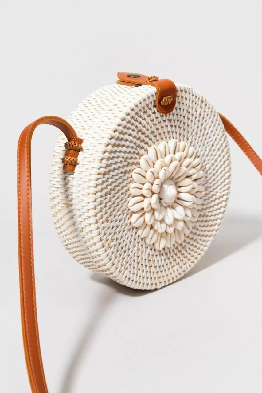 Francesca's Buffy Shell Round Crossbody Handbag