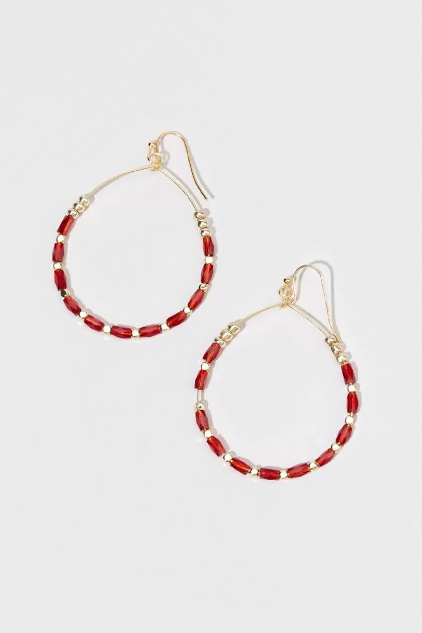 Francesca's Calliope Beaded Teardrop Earrings