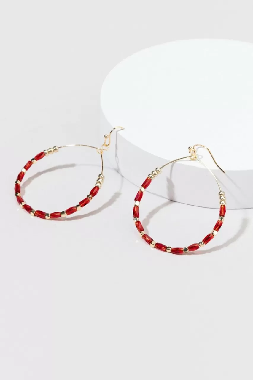 Francesca's Calliope Beaded Teardrop Earrings