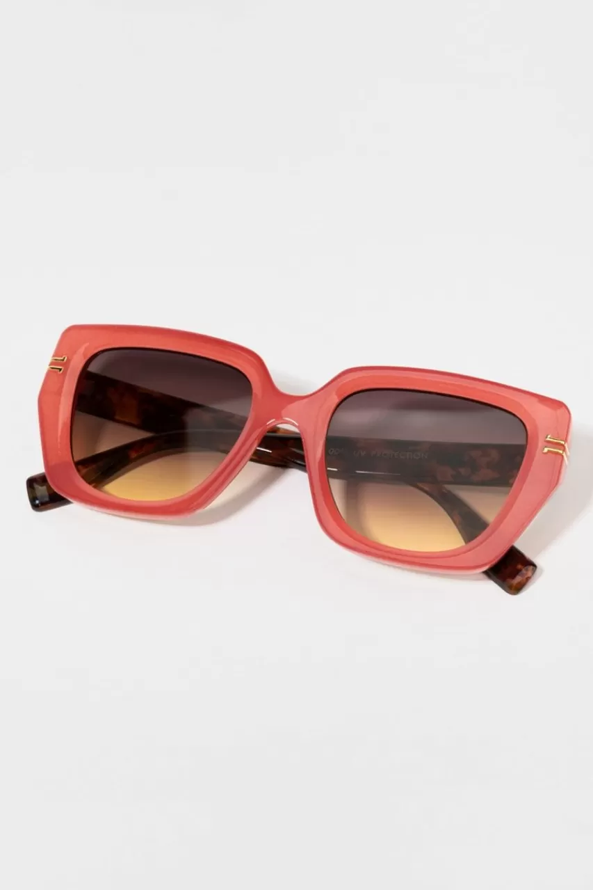 Francesca's Carrol Two Toned Cat Eye Sunglasses