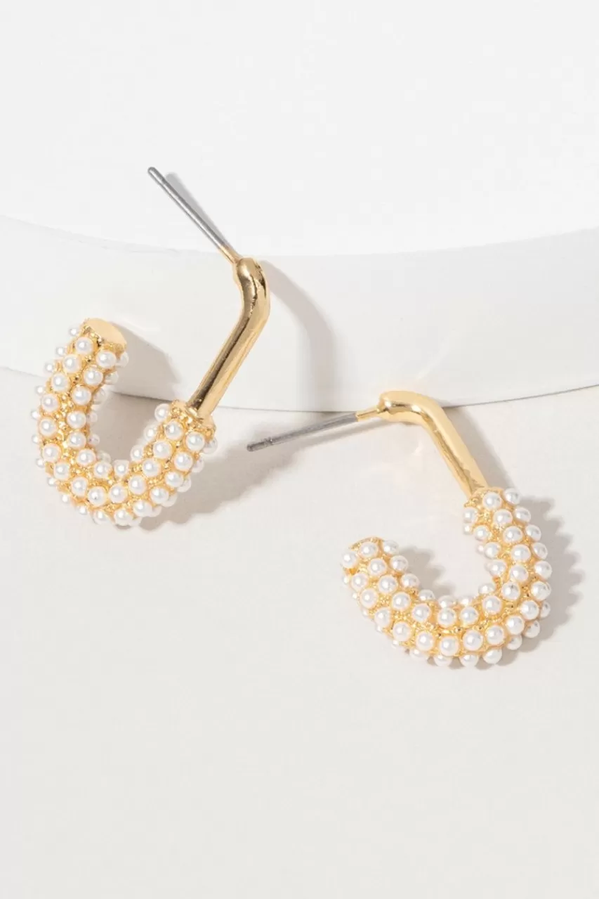 Francesca's Cassie Faux Safety Pin Earrings