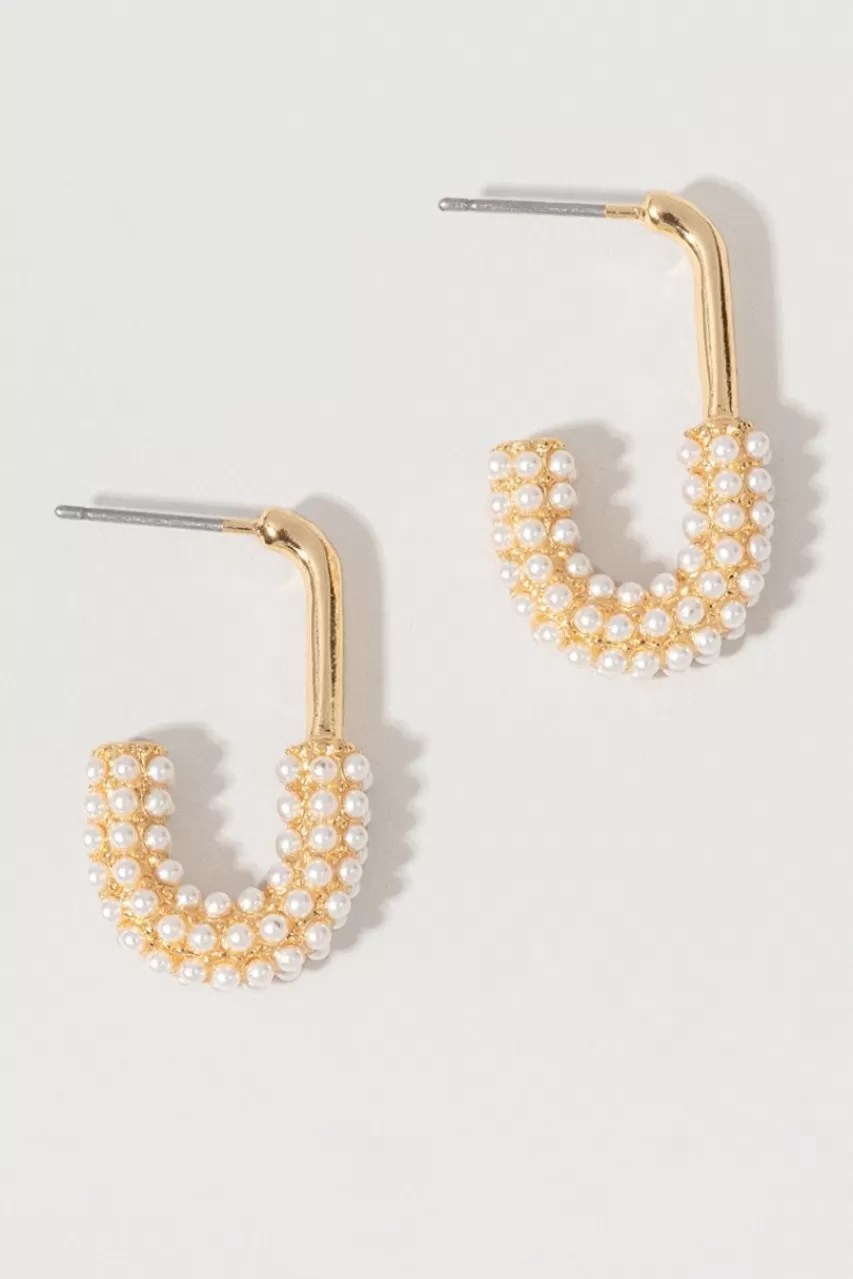 Francesca's Cassie Faux Safety Pin Earrings