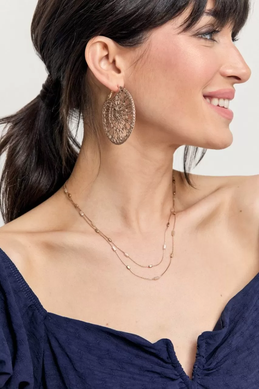 Francesca's Cate Crochet Hoop Earrings