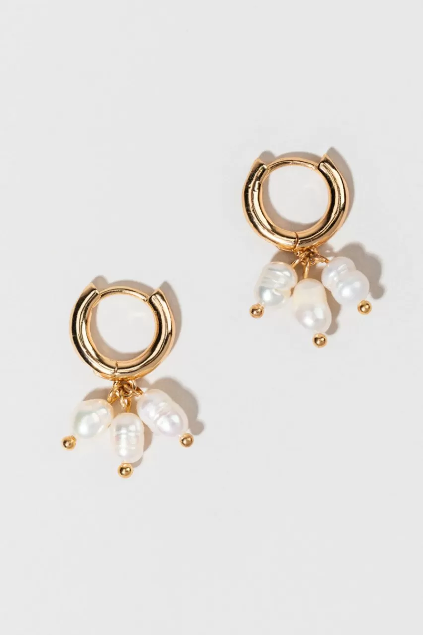 Francesca's Christi Cluster Charm Drop Earrings