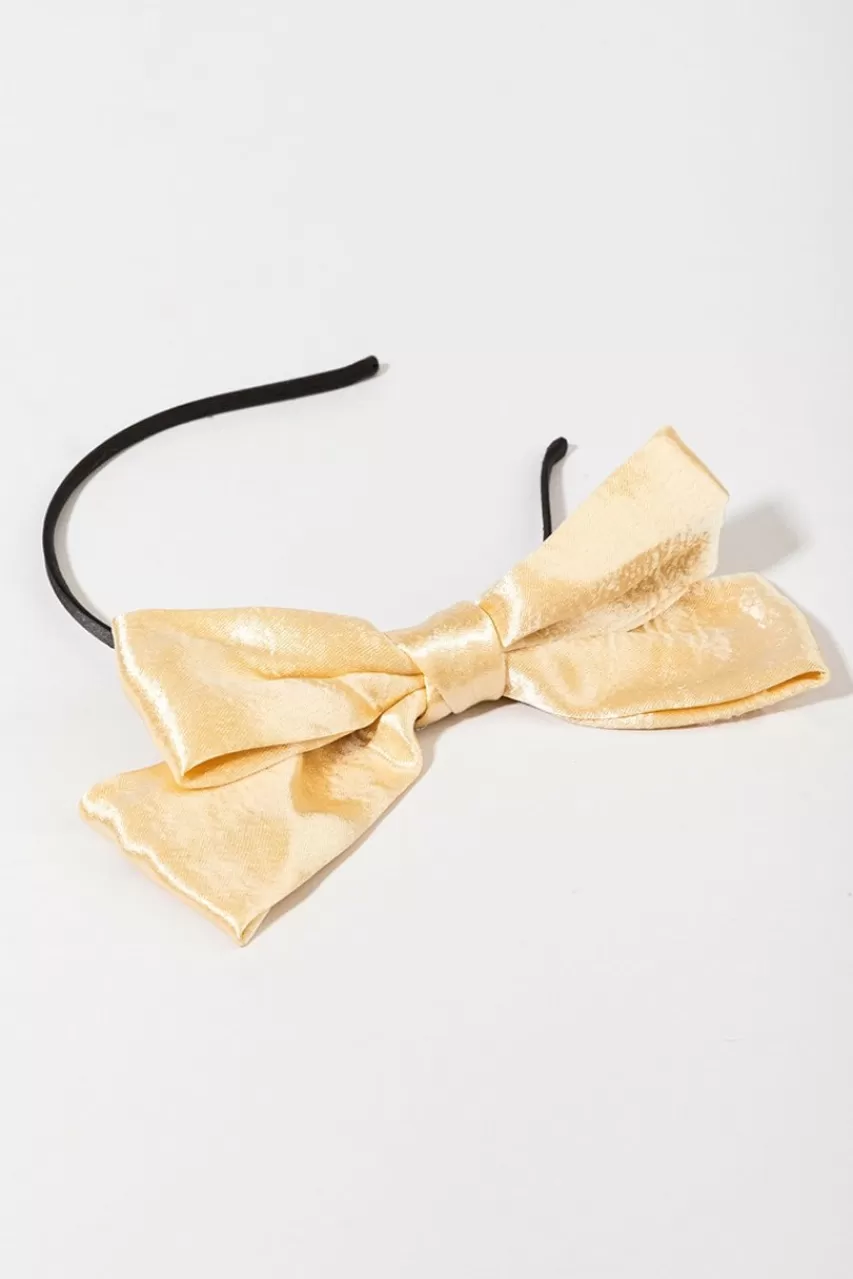 Francesca's Clarissa Large Satin Bow Headband