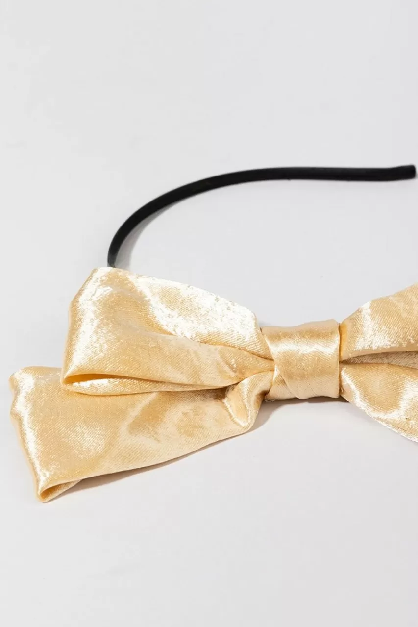 Francesca's Clarissa Large Satin Bow Headband