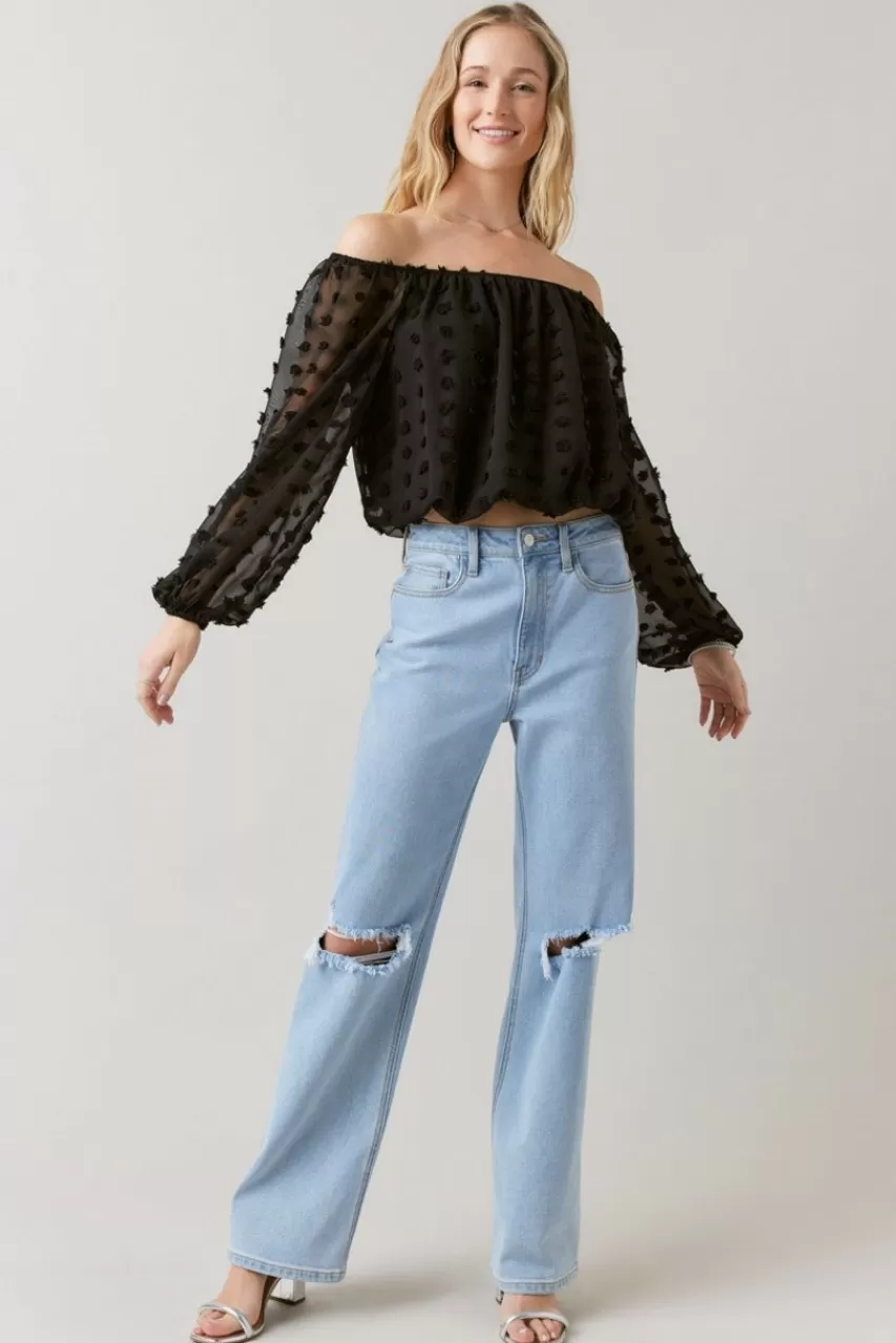 Francesca's Collins Off The Shoulder Blouse