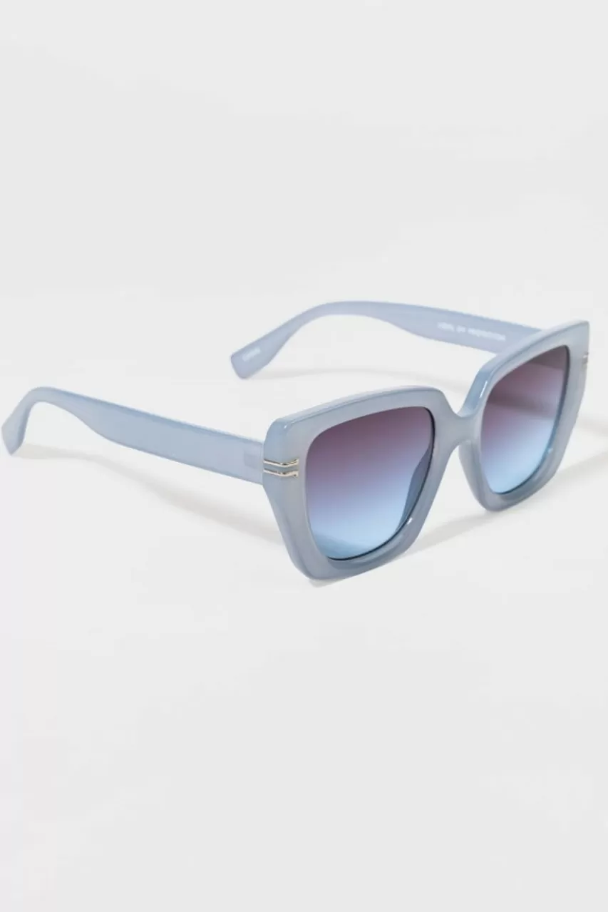 Francesca's Daisy Indigo Lens Square Sunglasses