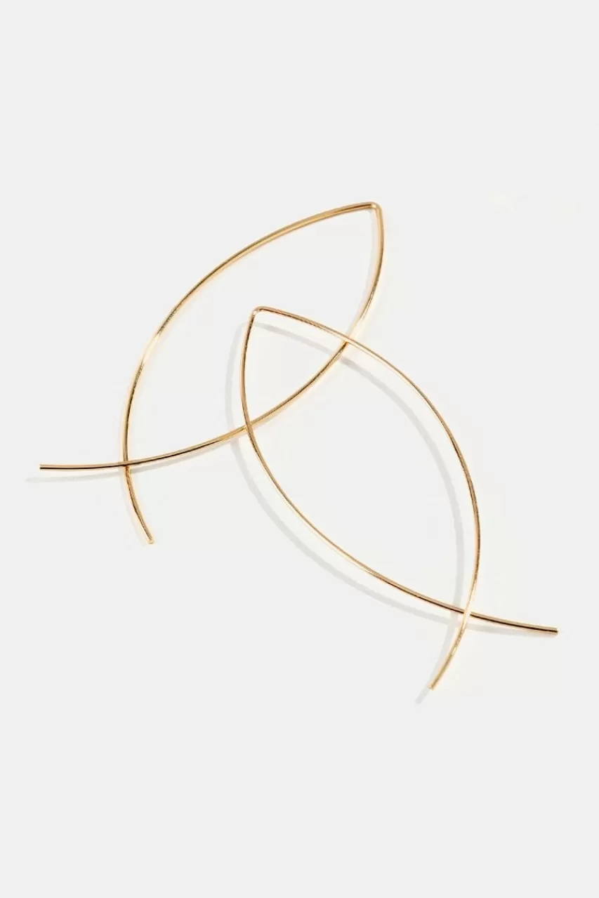 Francesca's Dane Wire Threader Teardrop Earrings