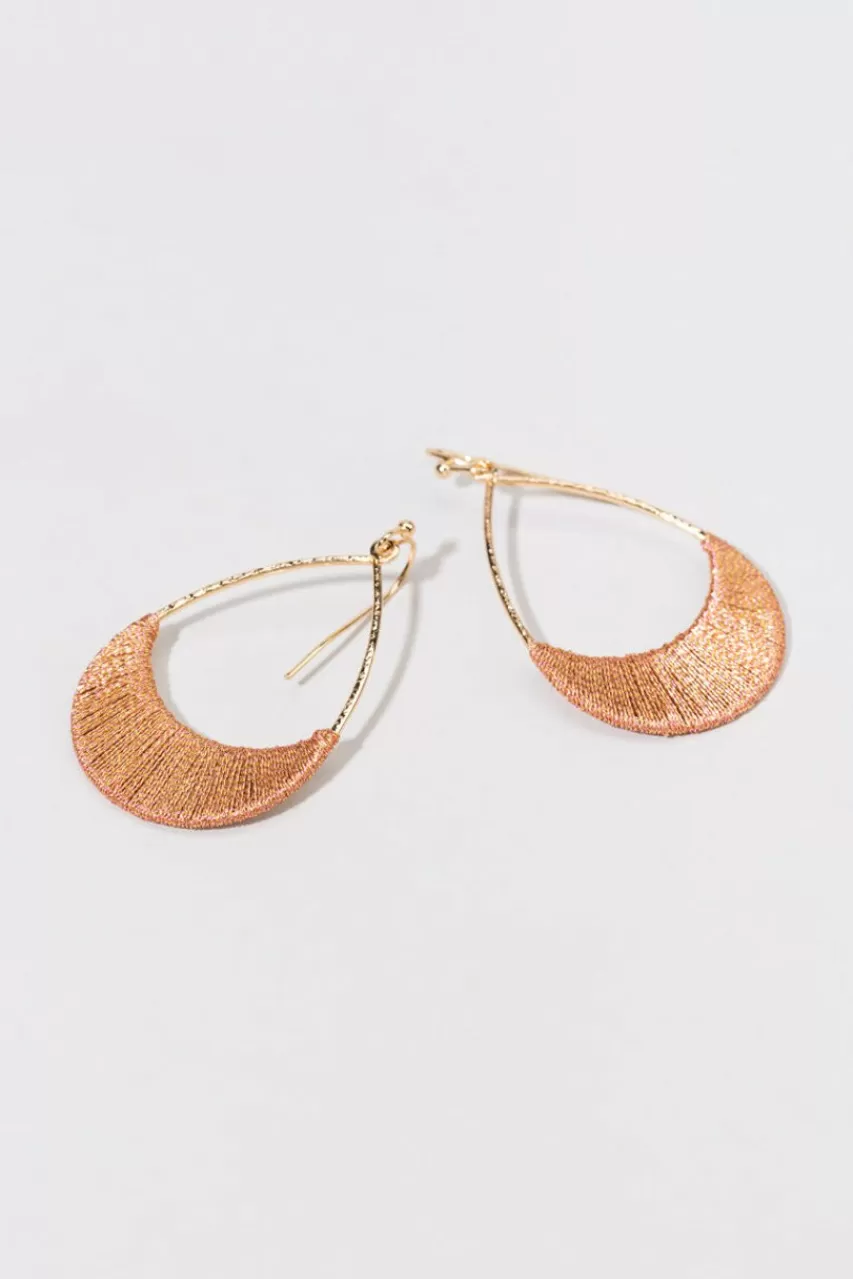 Francesca's Danielle Shimmer Thread Teardrop Earrings