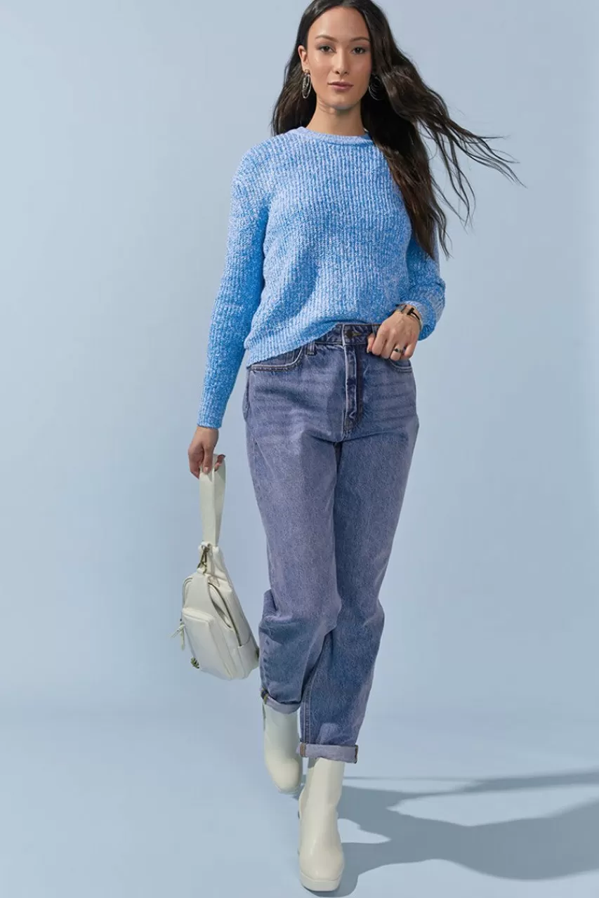 Francesca's Delaney Crew Neck Pullover