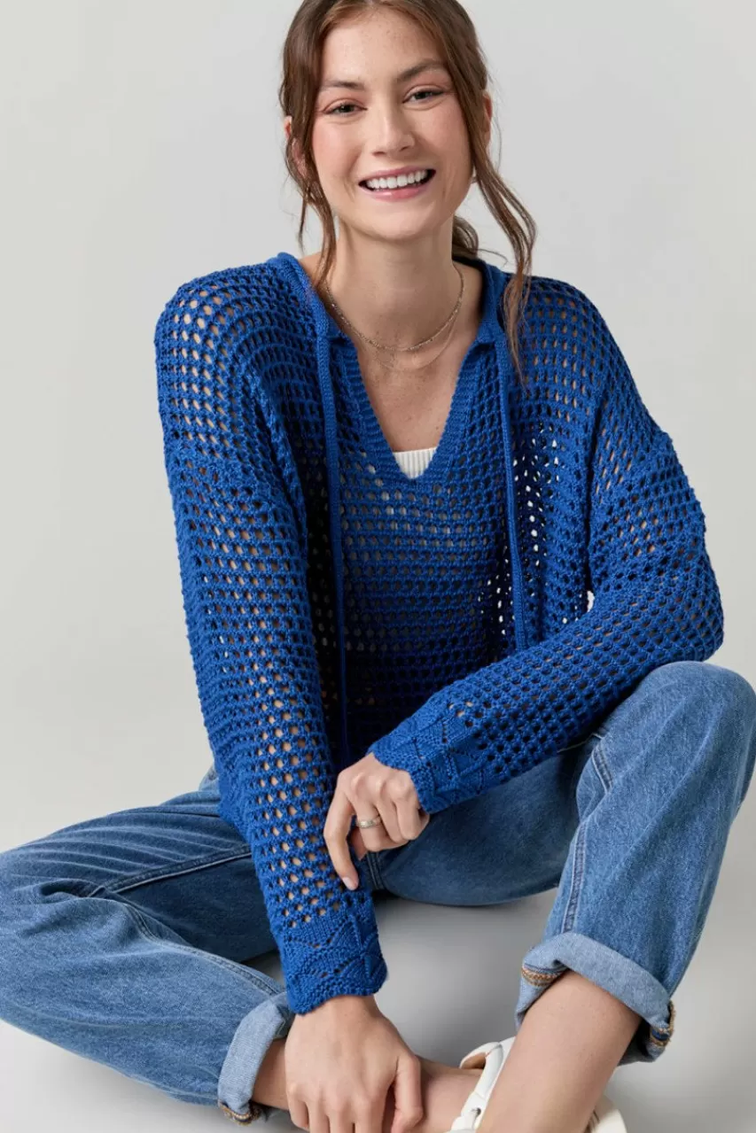 Francesca's Deonne Tie Front Pullover