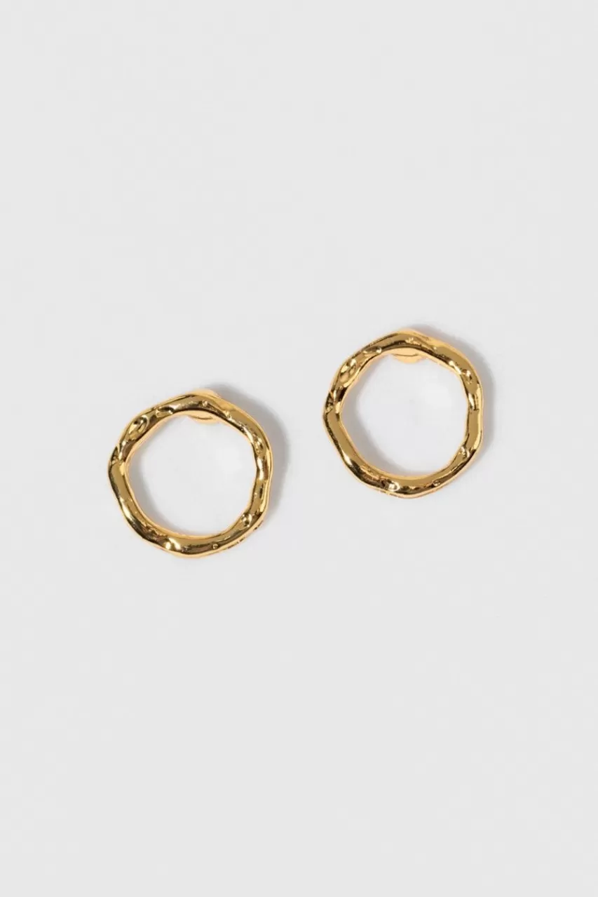 Francesca's Dollie Organic Circle Stud Earrings