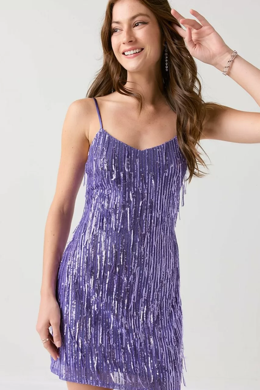 Francesca's Dollie Sequin Shift Dress