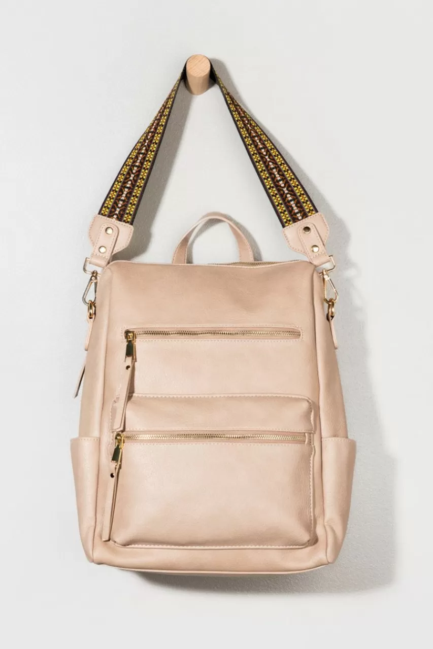 Francesca's Dolly Long Strap Side Backpack