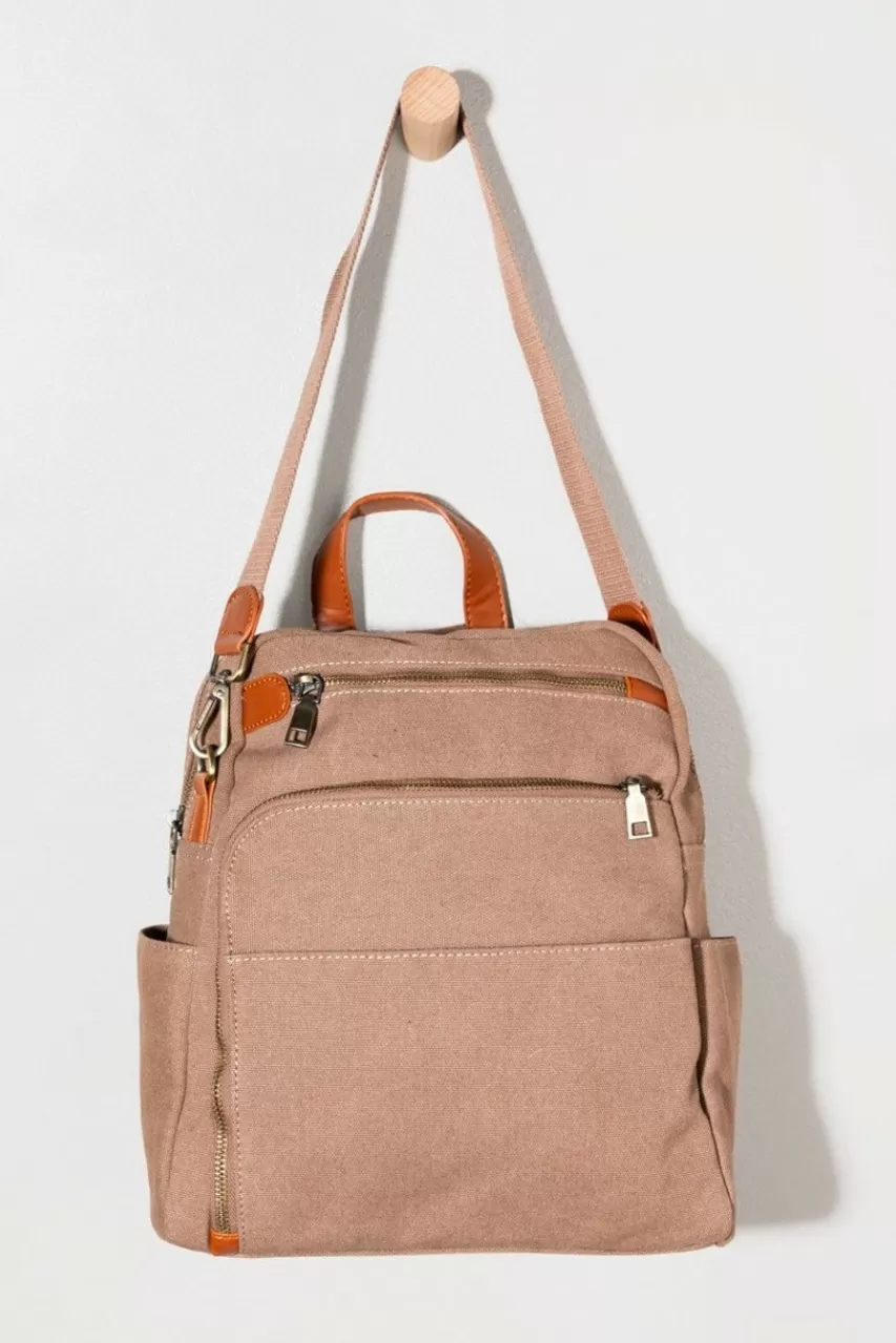 Francesca's Donelle Cotton Convert Backpack