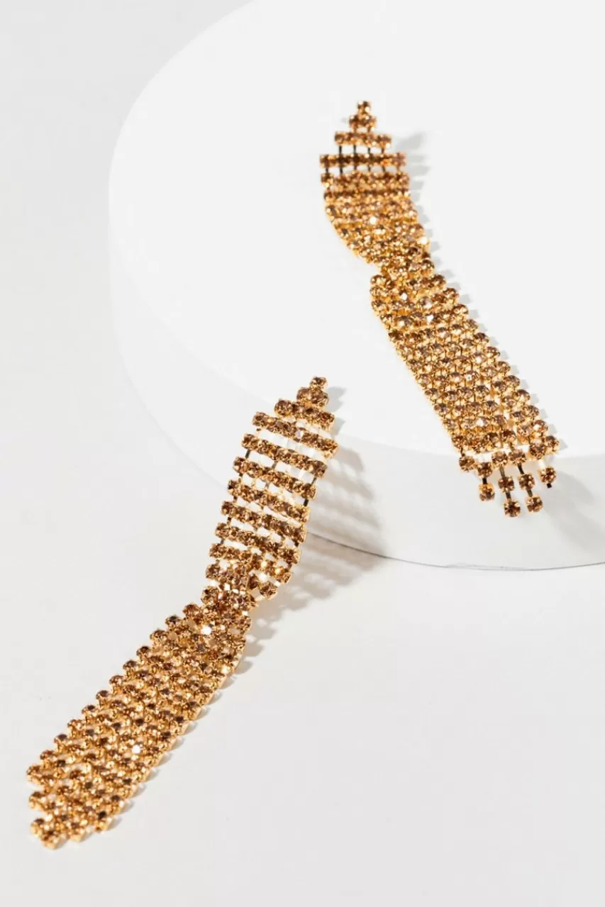 Francesca's Donna Twisted Linear Earrings