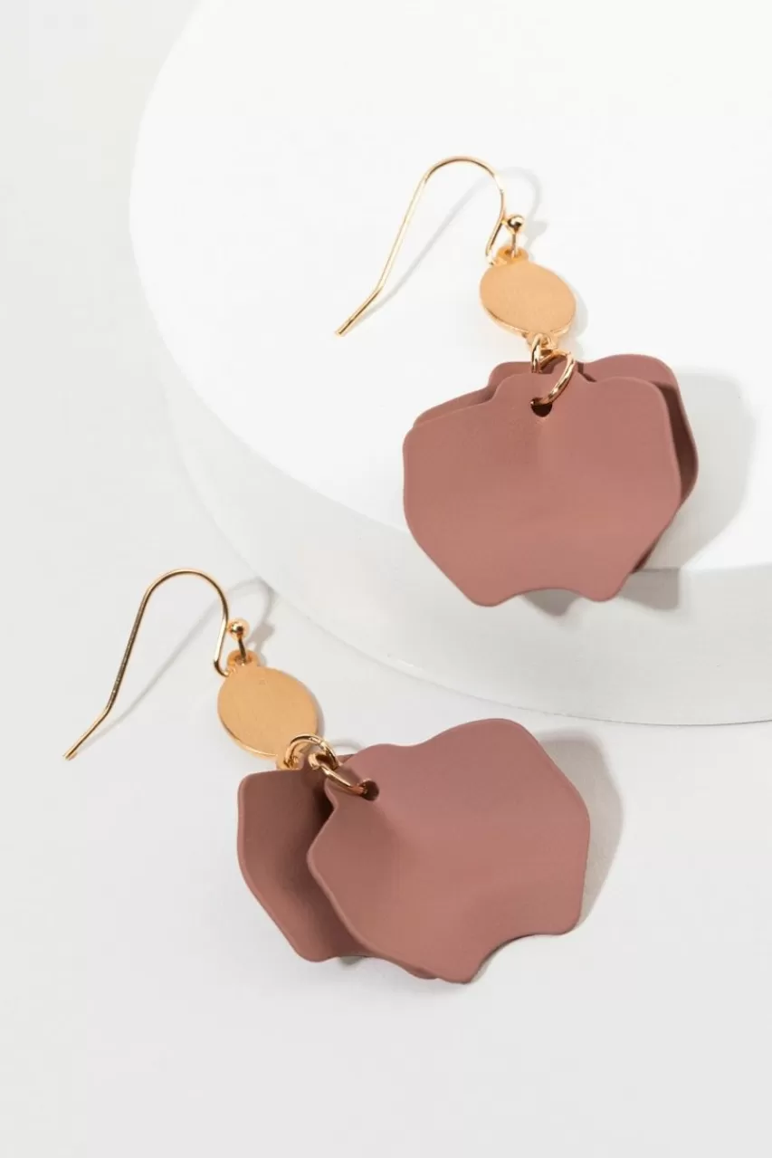 Francesca's Elaine Epoxy Petals Earrings