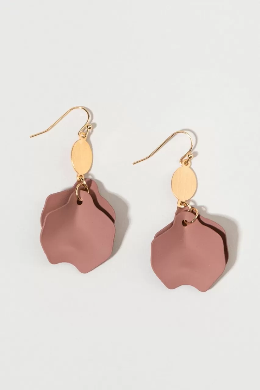 Francesca's Elaine Epoxy Petals Earrings