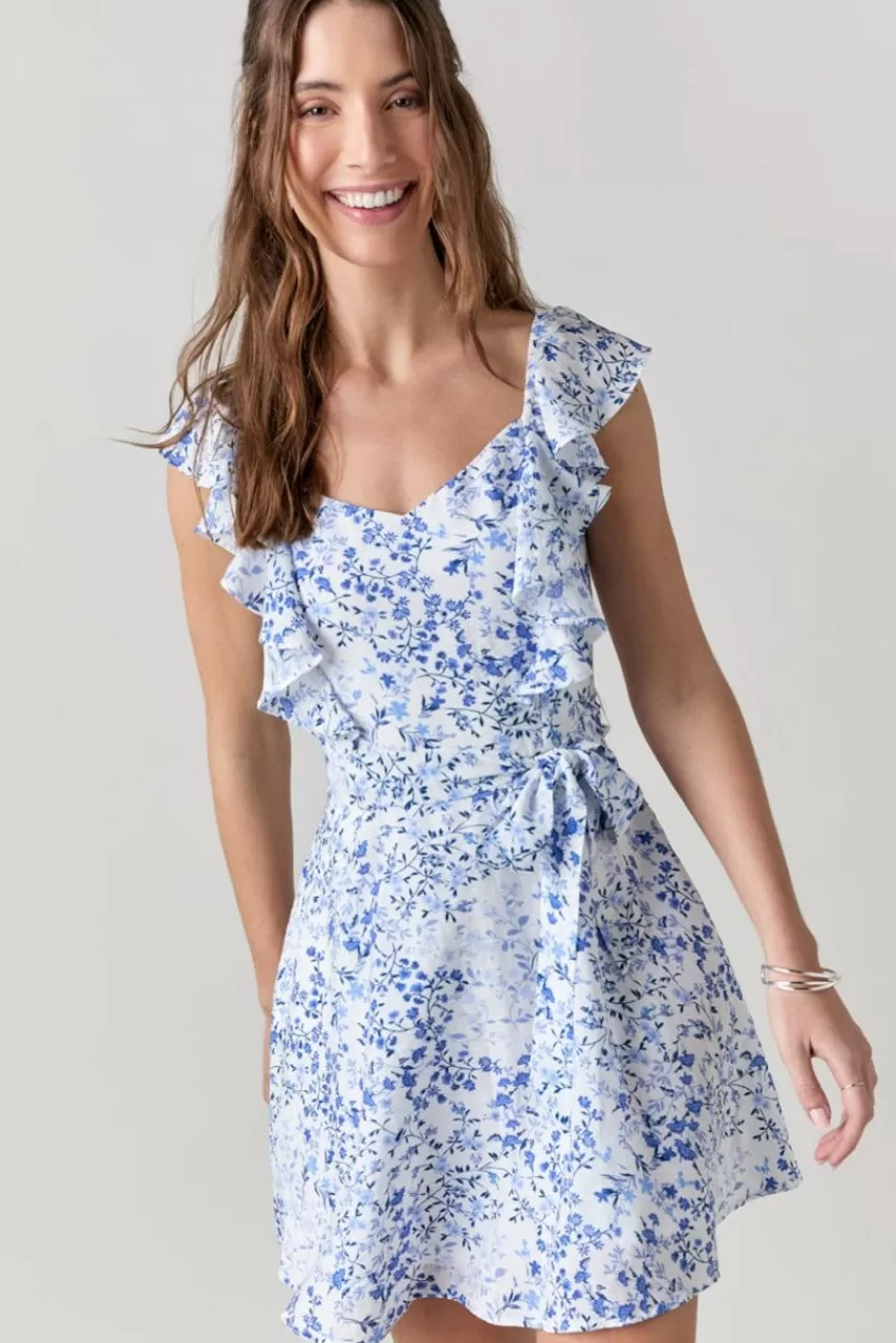 Francesca's Elianna Floral Flutter Dress