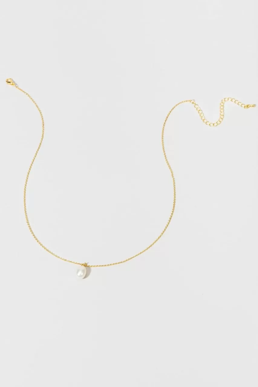 Francesca's Ellie Freshwater 14K Gold Dipped Necklace