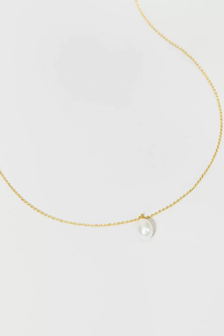 Francesca's Ellie Freshwater 14K Gold Dipped Necklace