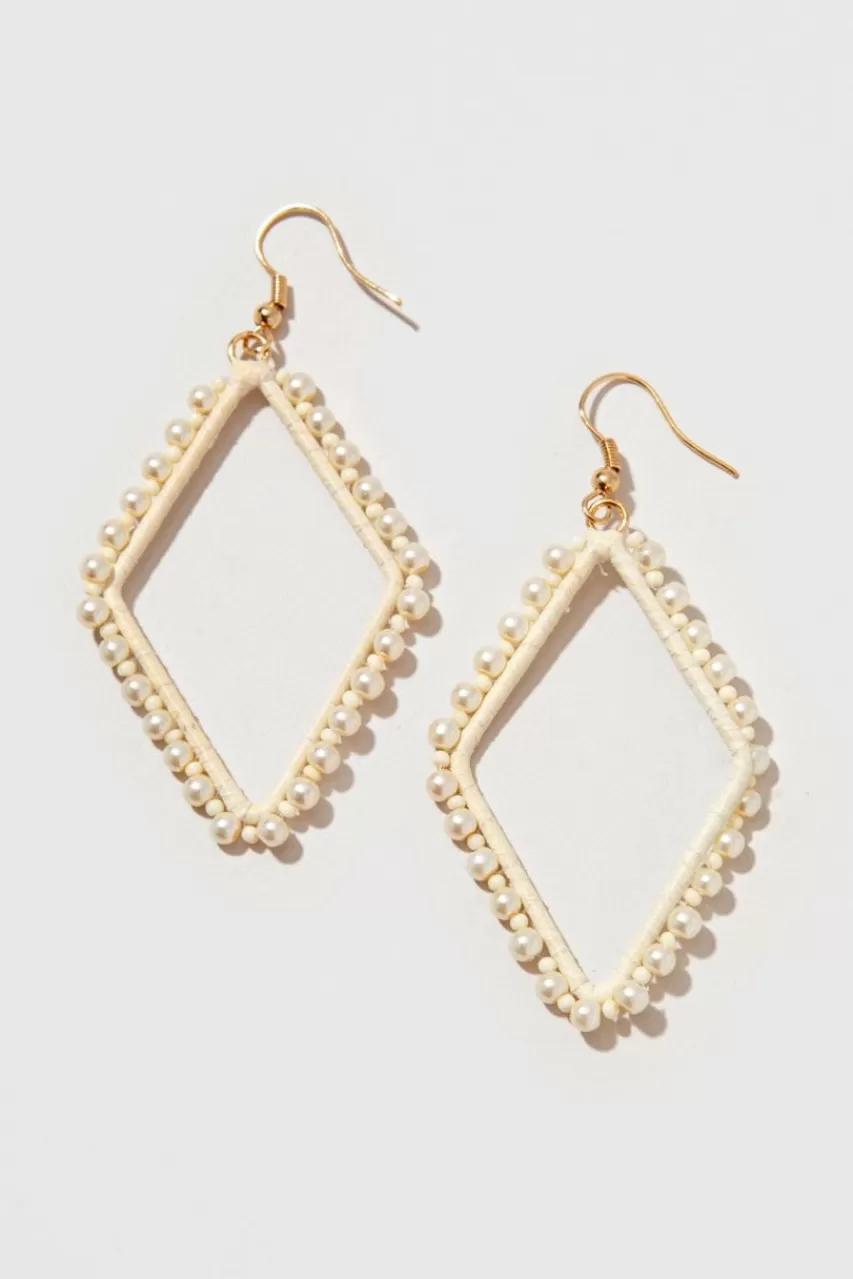 Francesca's Ellie Pearl Drop Earrings