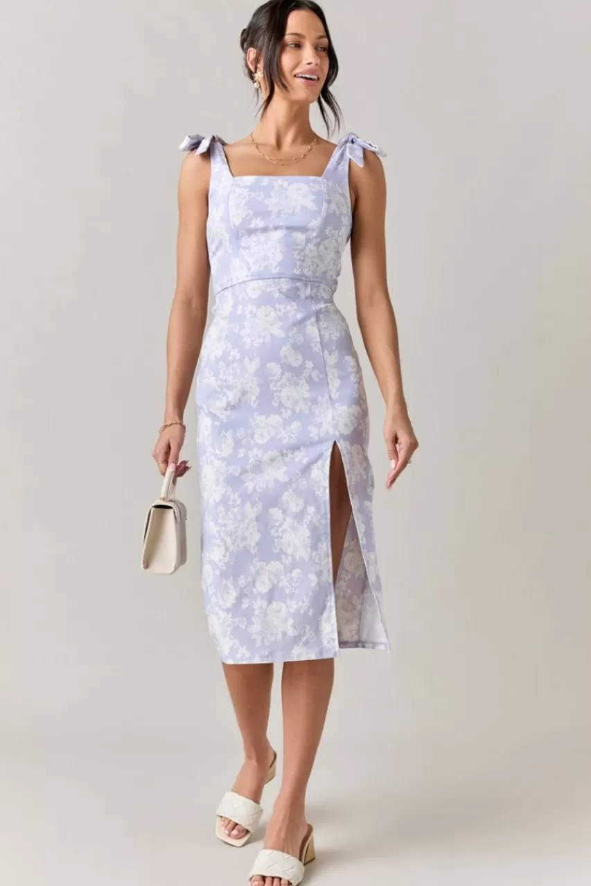 Francesca's Emmie Floral Tie Strap Dress