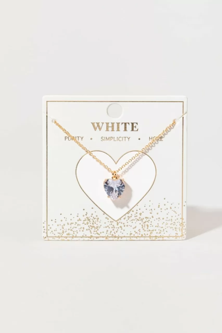 Francesca's Erica Heart Pendant Necklace