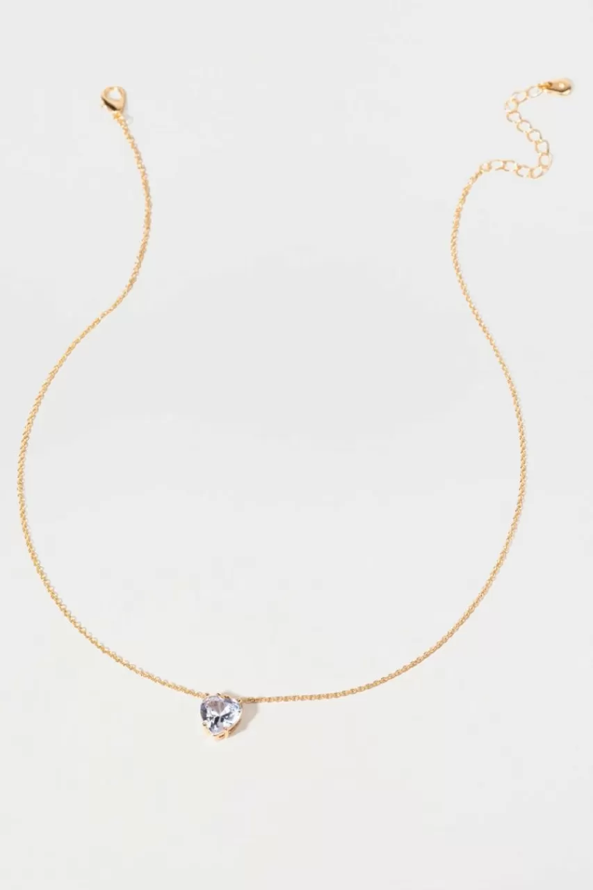 Francesca's Erica Heart Pendant Necklace