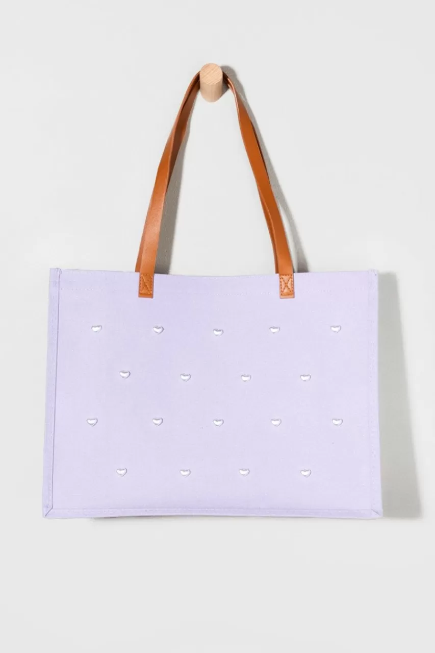 Francesca's Eryn Heart Pearl Tote