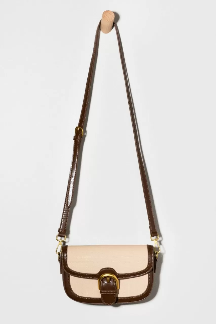 Francesca's Ester Front Buckle Crossbody Purse