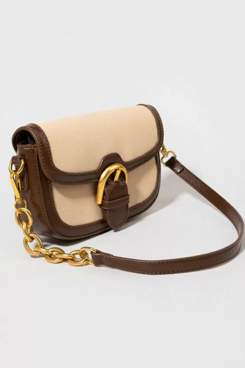 Francesca's Ester Front Buckle Crossbody Purse